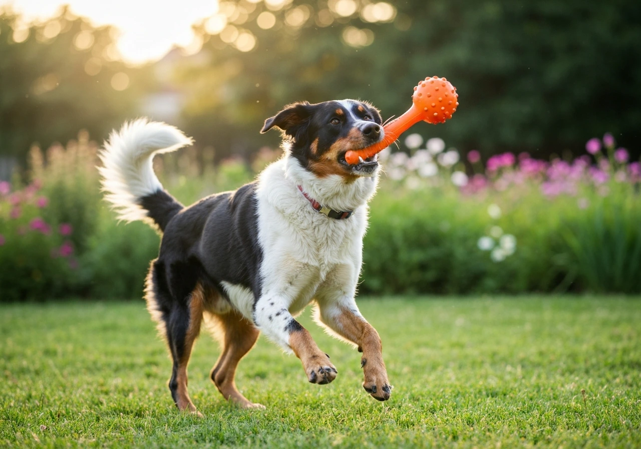 Working dog in dynamic movement demonstrating the natural athletic gait that judges evaluate during breed ring assessment